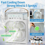 Air Conditioner Fan | Portable-Ac-Mini-Cooler-Fan-for-Room-Cooling-Rechargeable-Fan-Portable-Ac-for-Home-Portable-Air-Conditioners-Water-Cooler-Mini-Ac-for-Room-Cooling-Mini-Humidifier-Hanging-Closet-Shelves 2