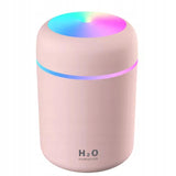 Humidifiers with Colorful Light for Room, Bedroom, Office, Car (Pink)300ml milliliter